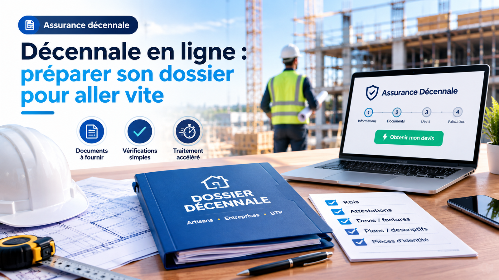 Décennale en ligne : préparer son dossier pour aller vite